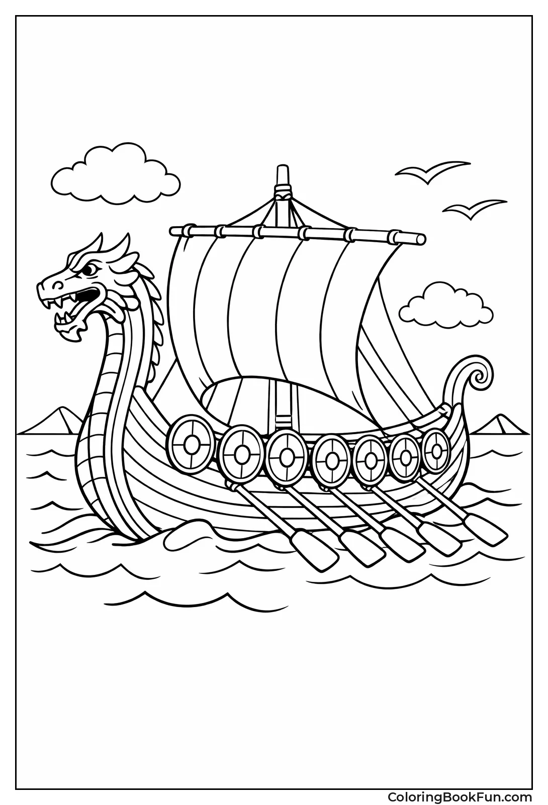 Viking Longship Dragon Head