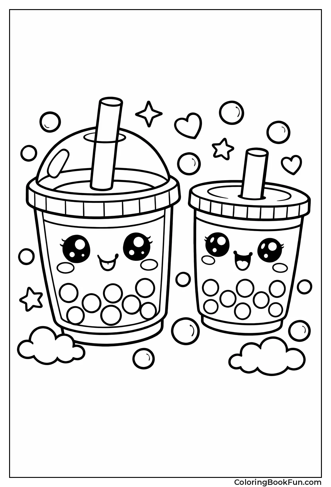 Kawaii Bubble Tea Cups