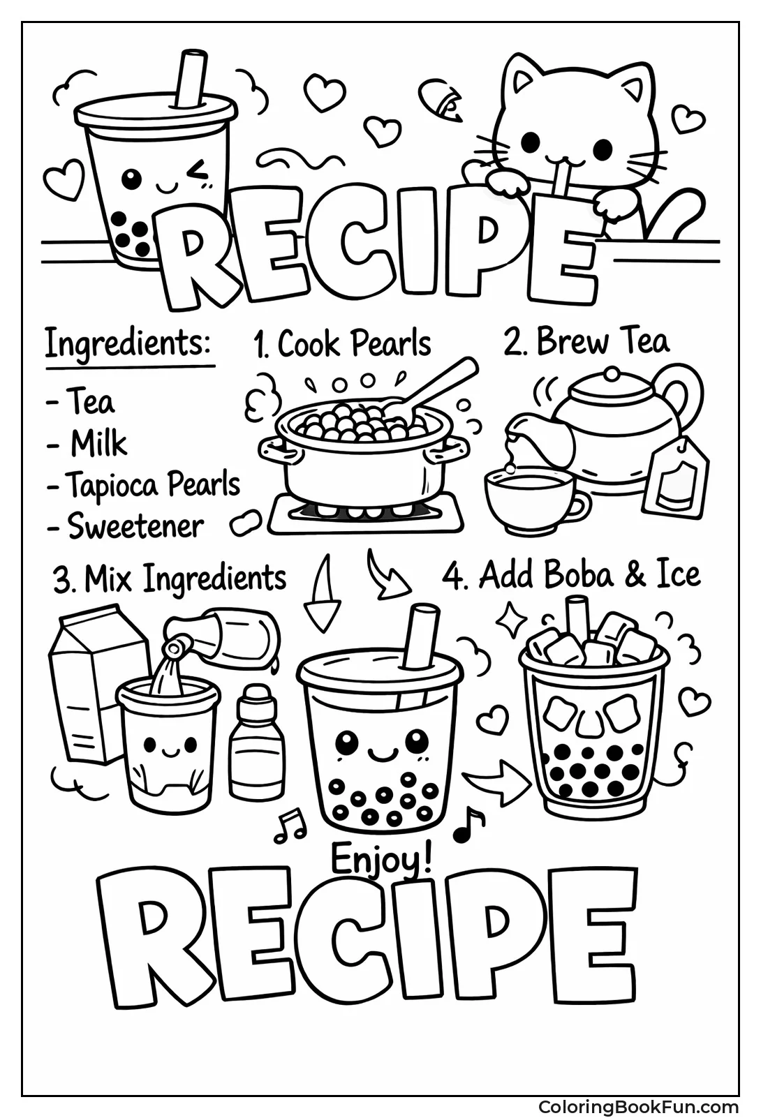 Boba Recipe Step Card