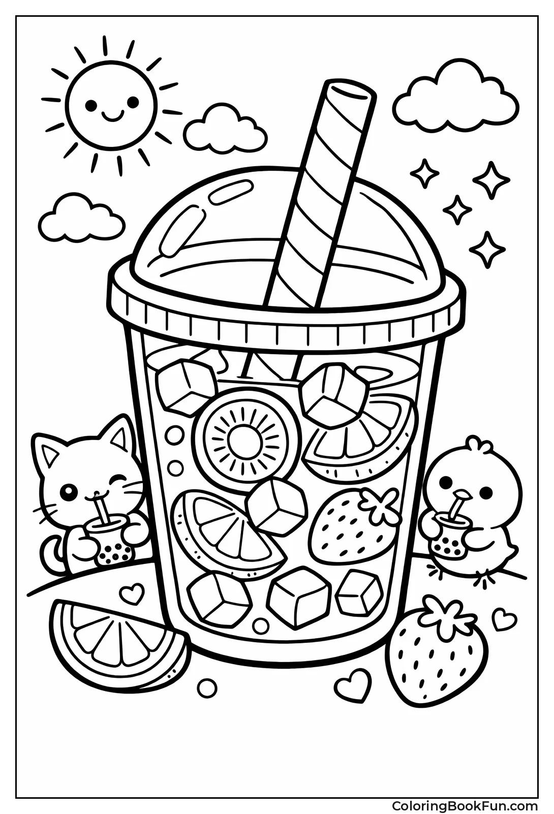 Tropical Fruit Tea Boba