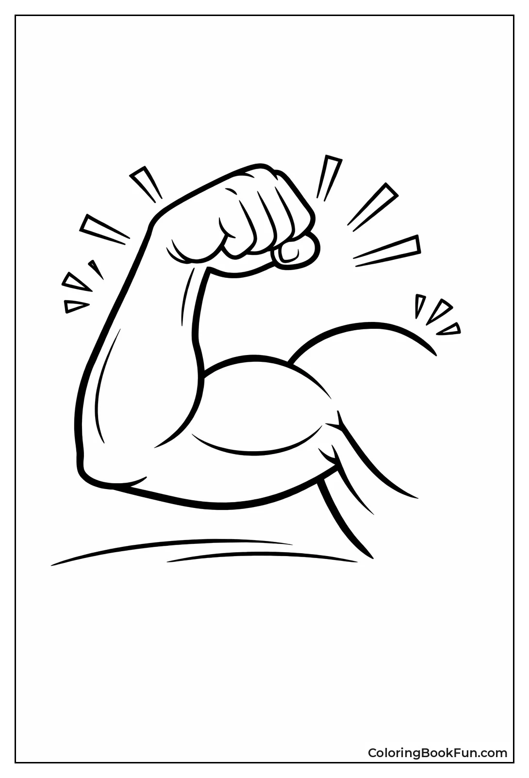 Flexing Arm Muscle Poster