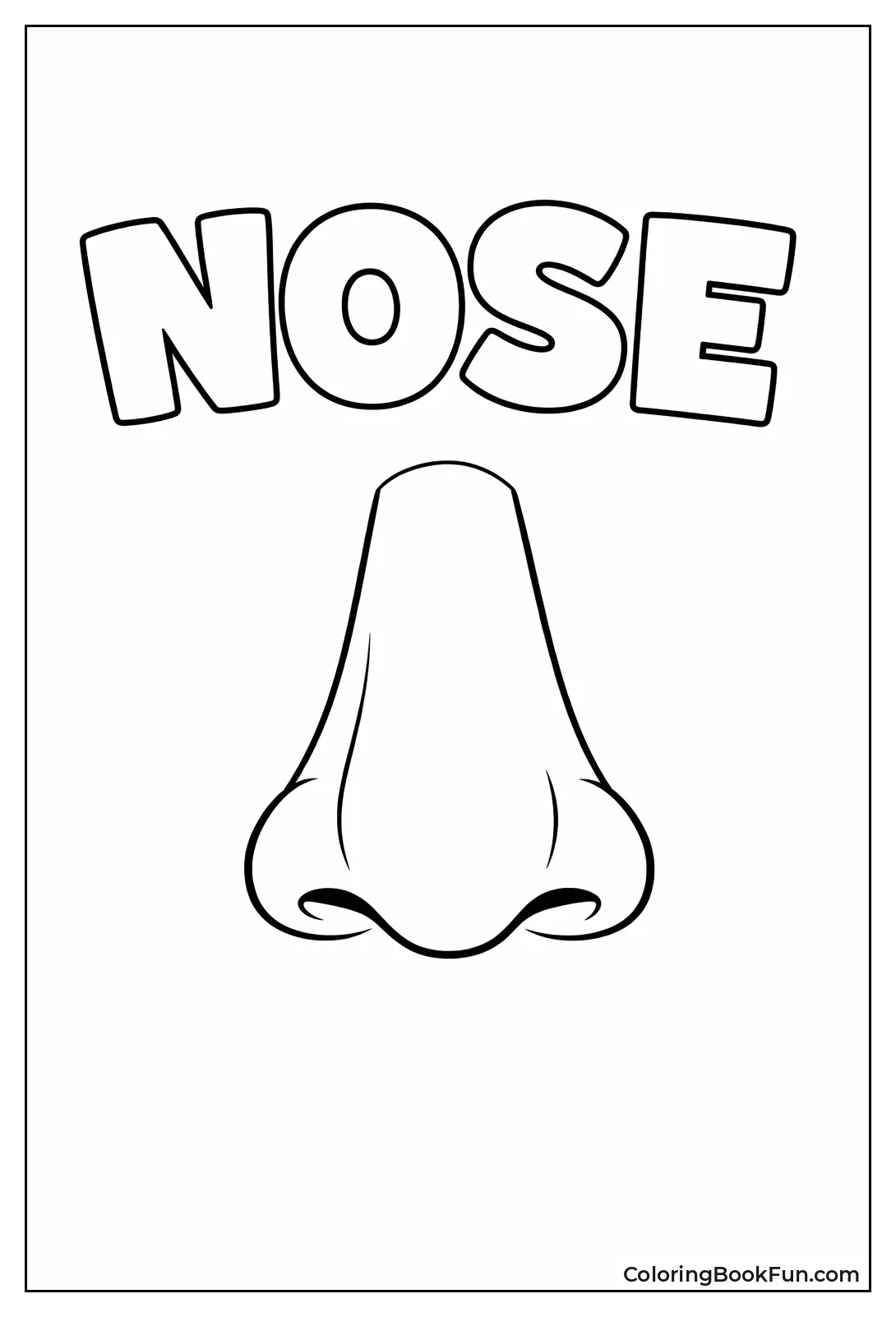 Bubble Letters for Nose