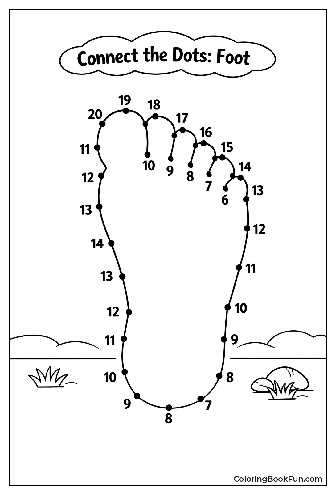 Dots Connect to Foot