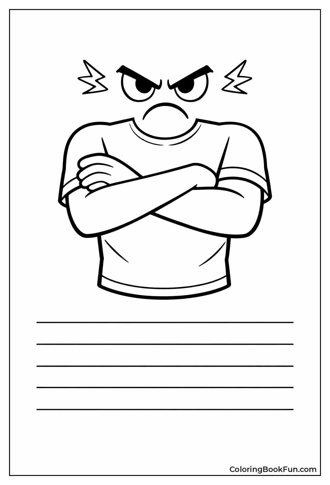 Grumpy Crossed Arms Pose