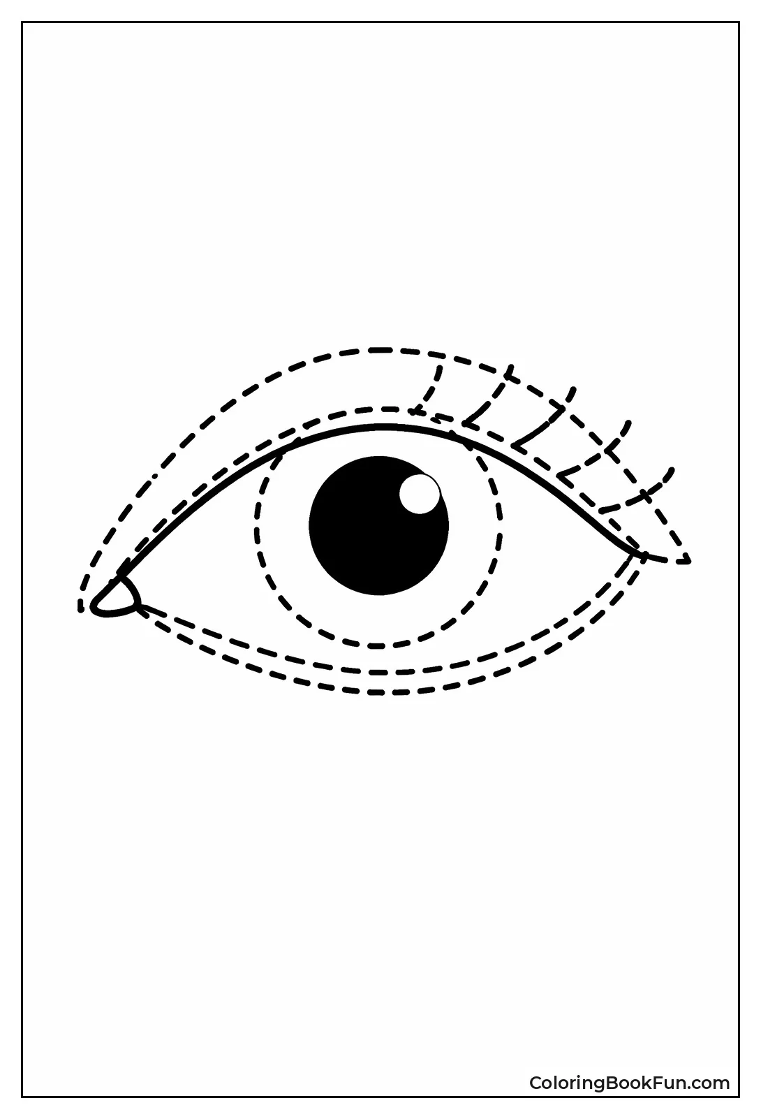 Dotted Outline for Eye Tracing
