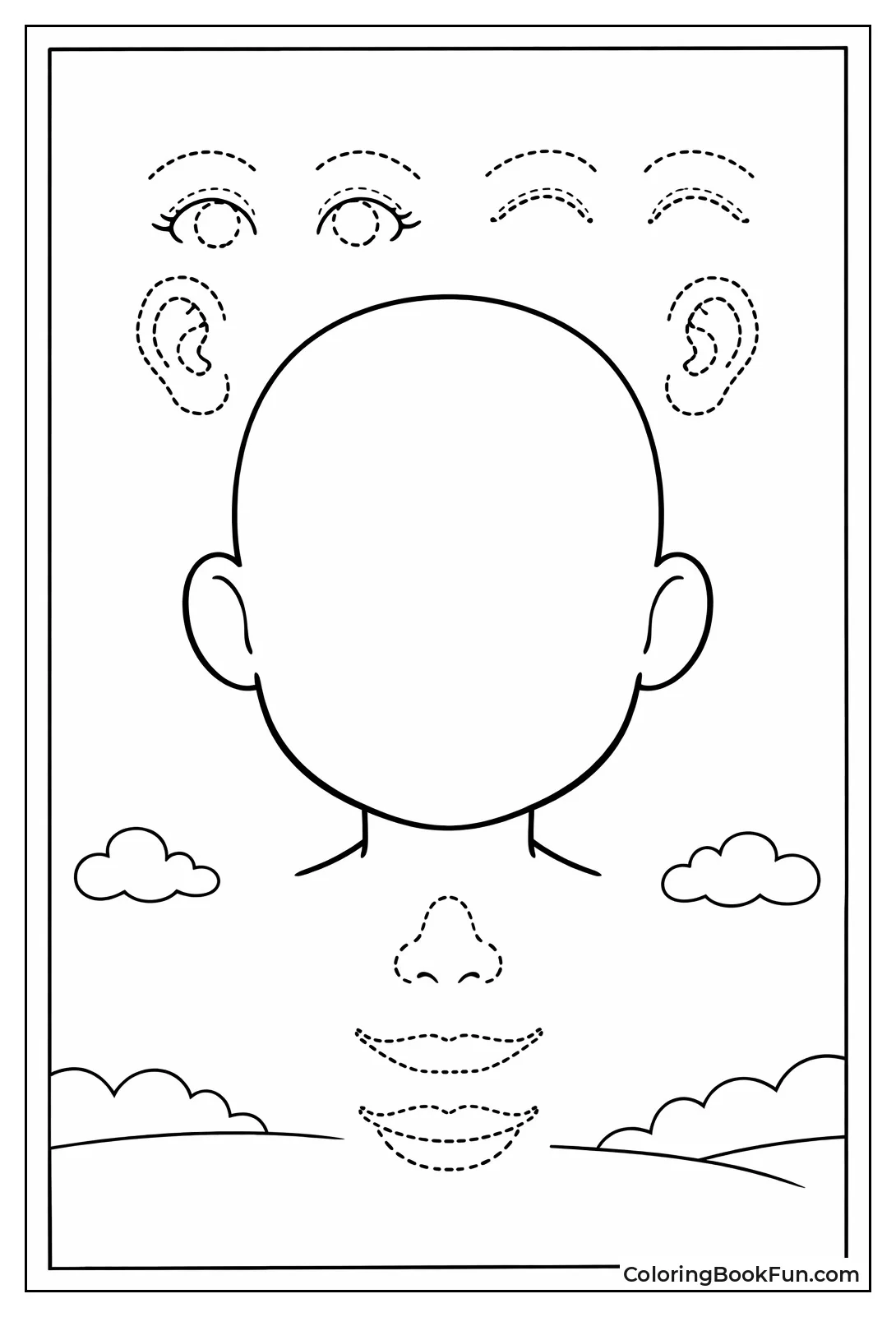 Trace Eyes Nose on Face