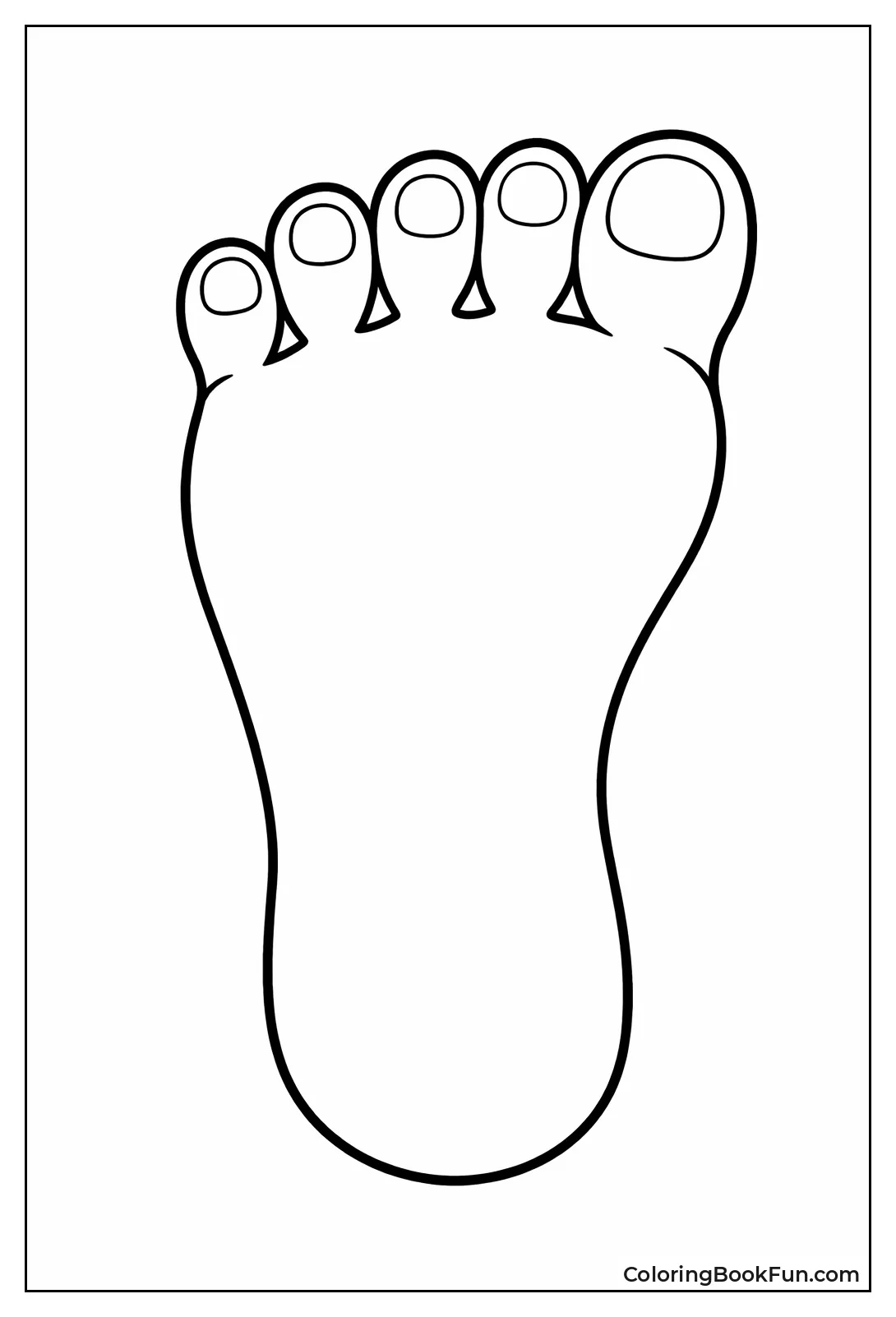 Foot with Clear Toes