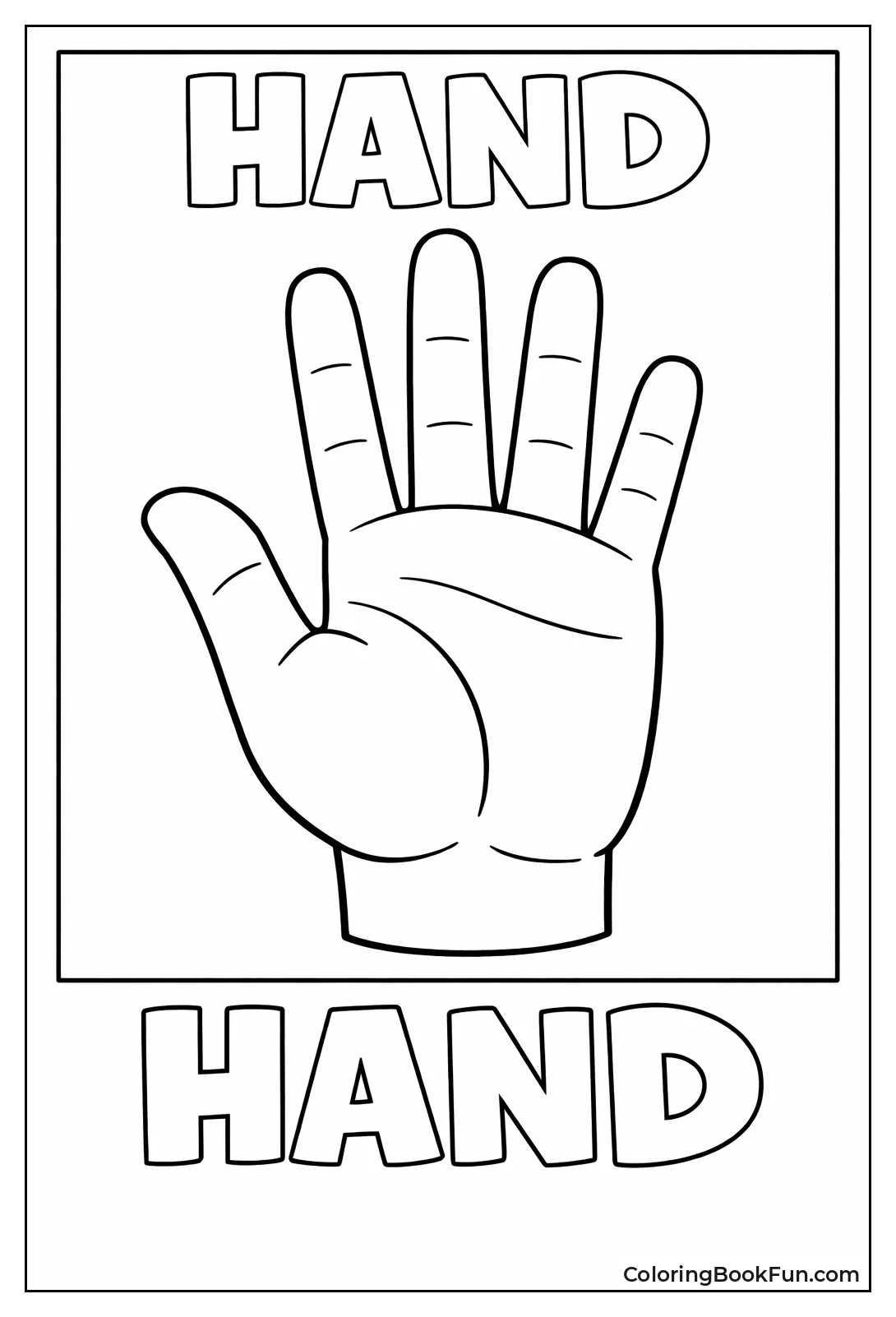 Extra Large Hand Outline