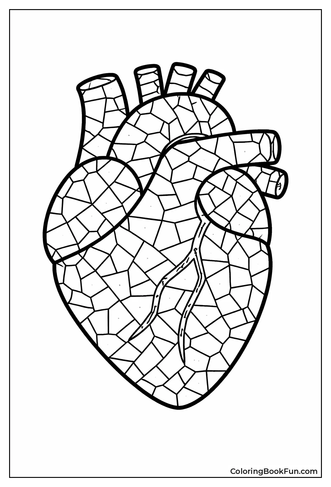 Mosaic Heart Shape Design