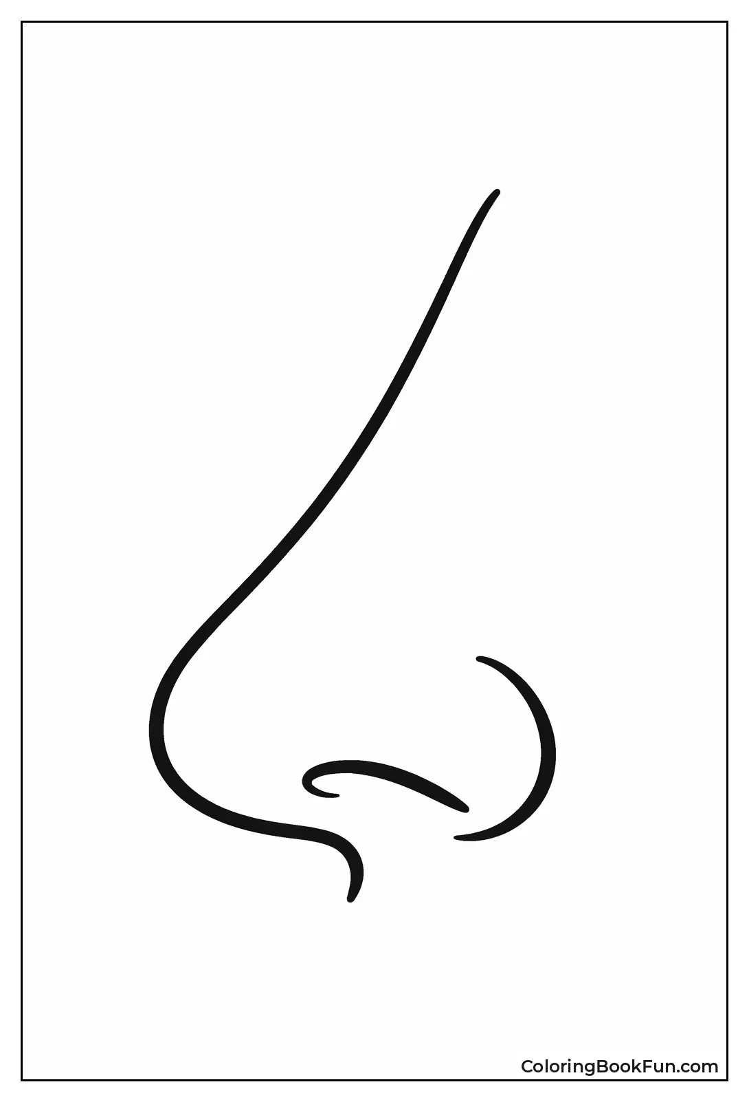 Side Profile Nose Outline