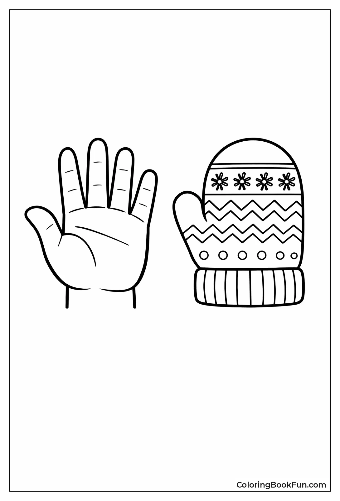 Hand in Winter Mitten