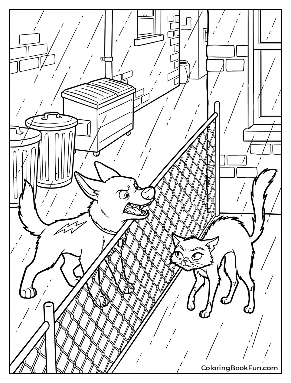 Bolt Growls at Mittens