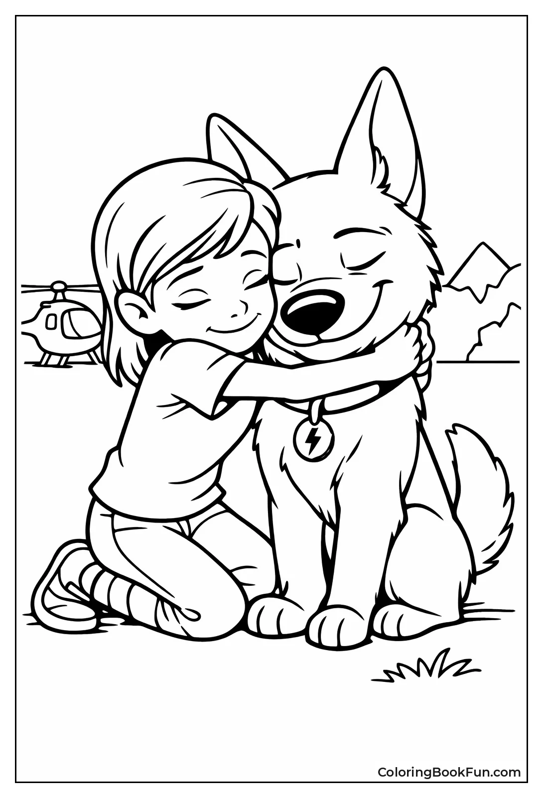 Bolt Hugs Penny Warmly