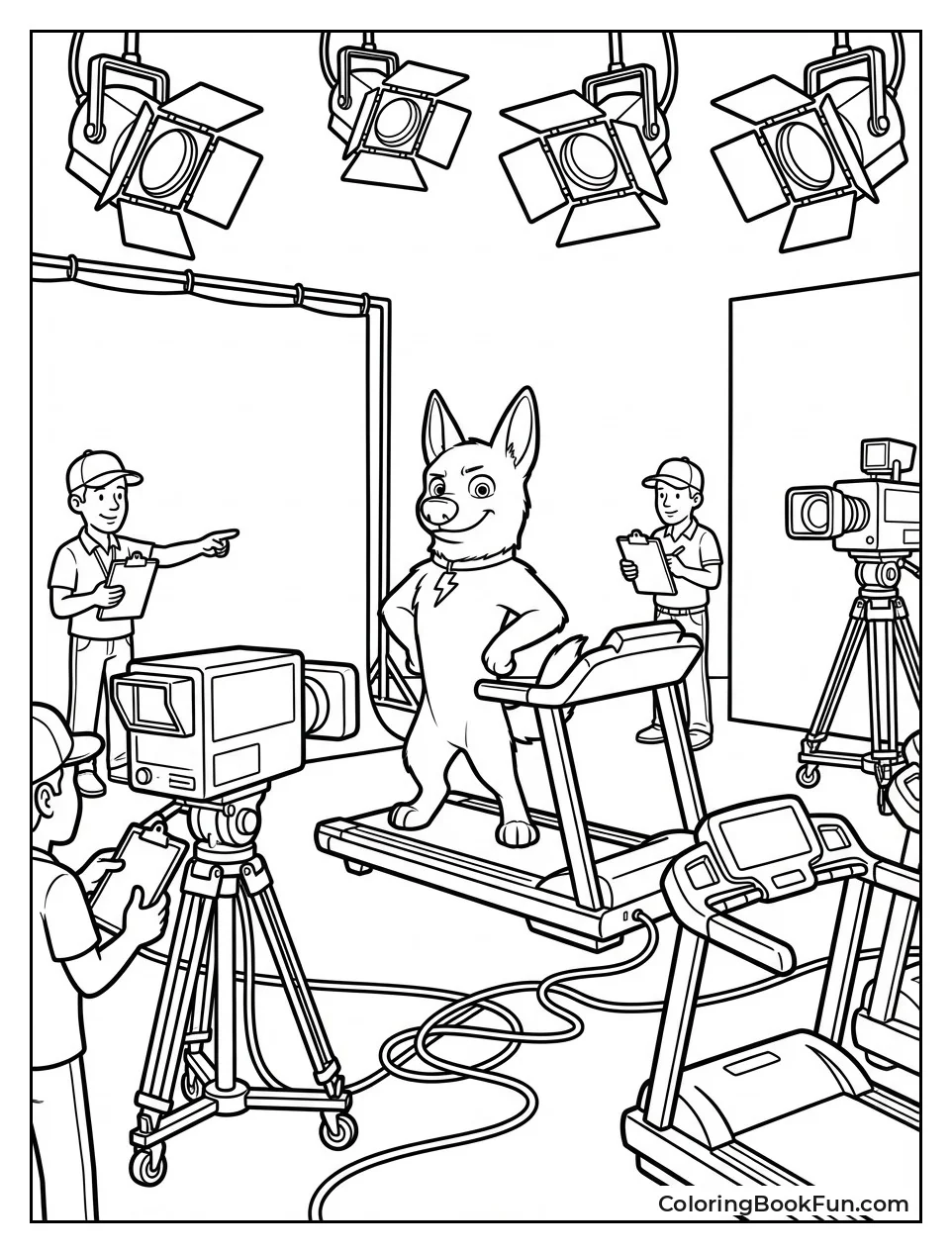 Busy Hollywood Film Set