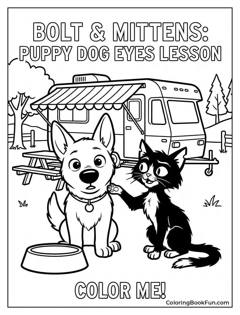 Mittens Teaches Begging Eyes