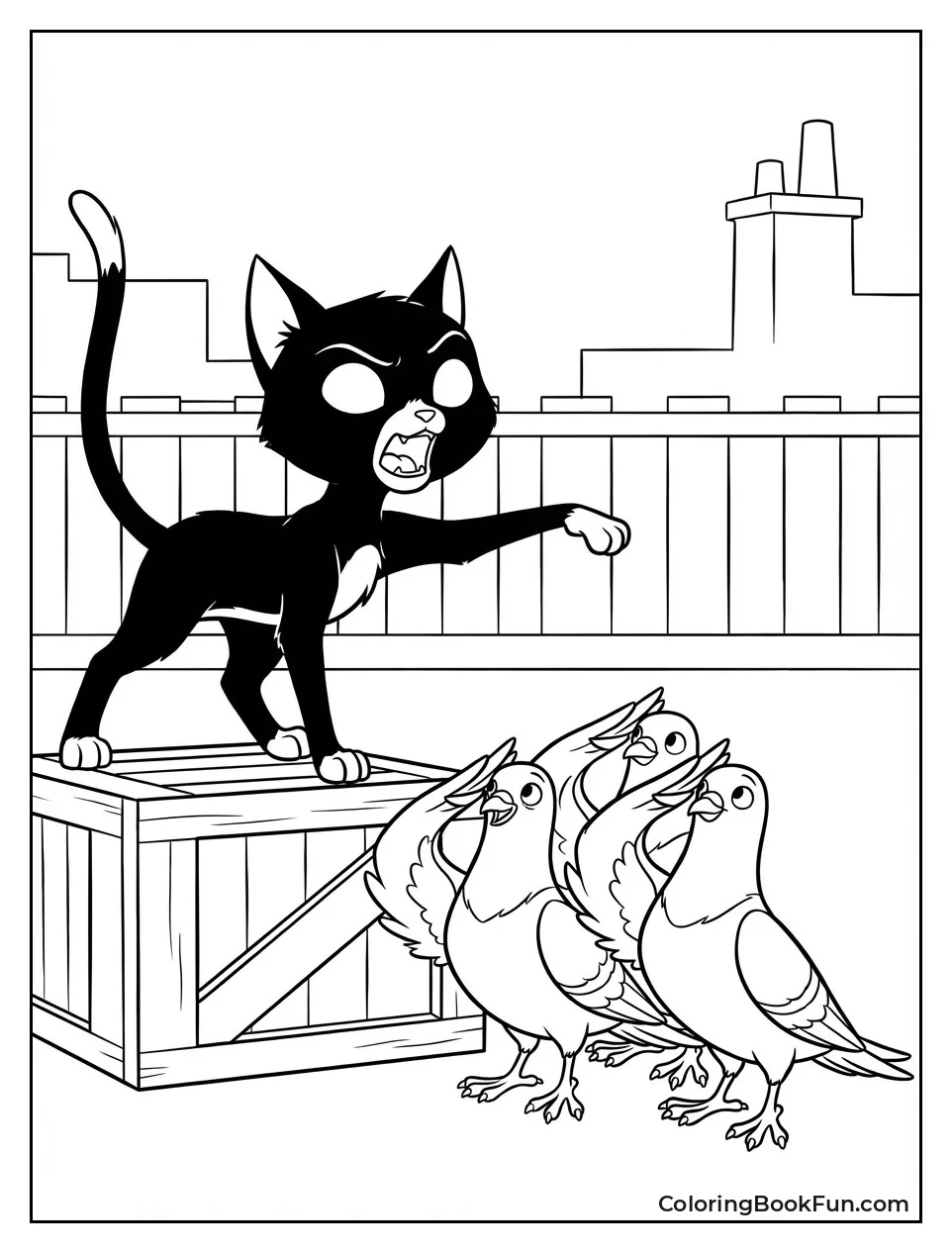 Mittens Bosses Saluting Pigeons