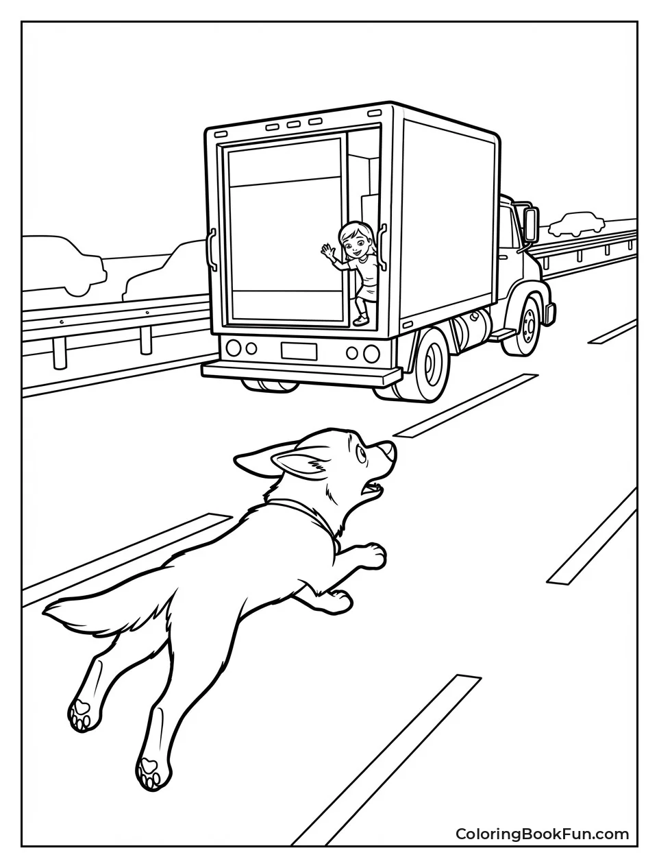 Bolt Chases Moving Truck