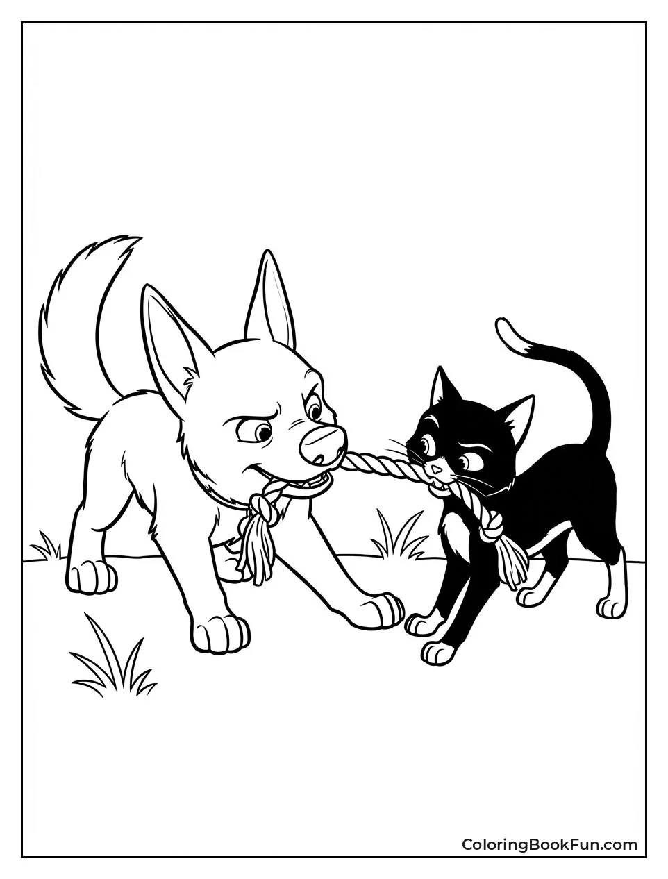 Bolt Tugs Rope with Mittens