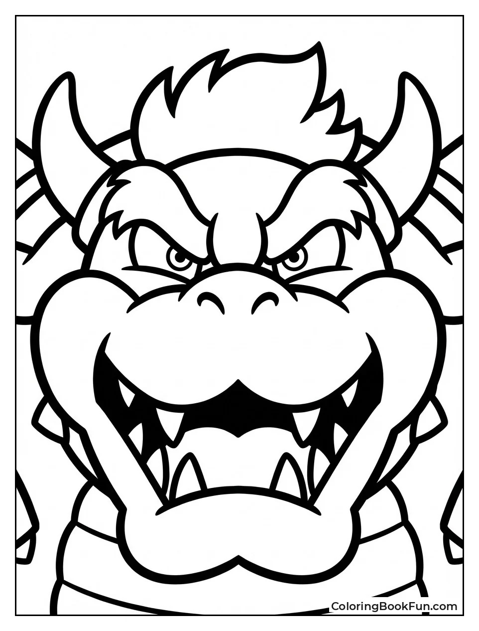 Angry Bowser Shows Sharp Teeth