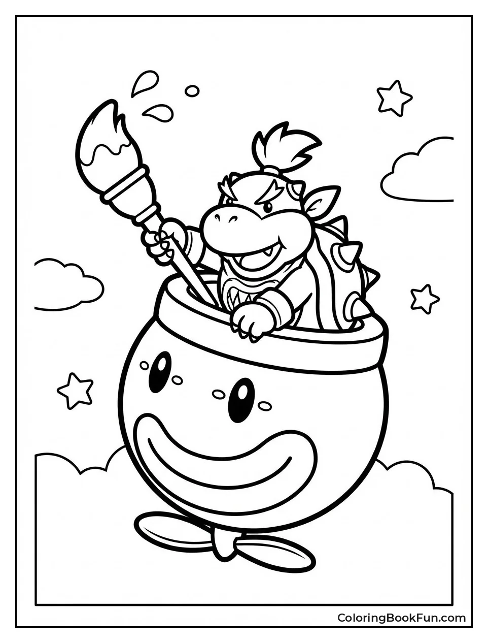 Bowser Jr Paints from Car