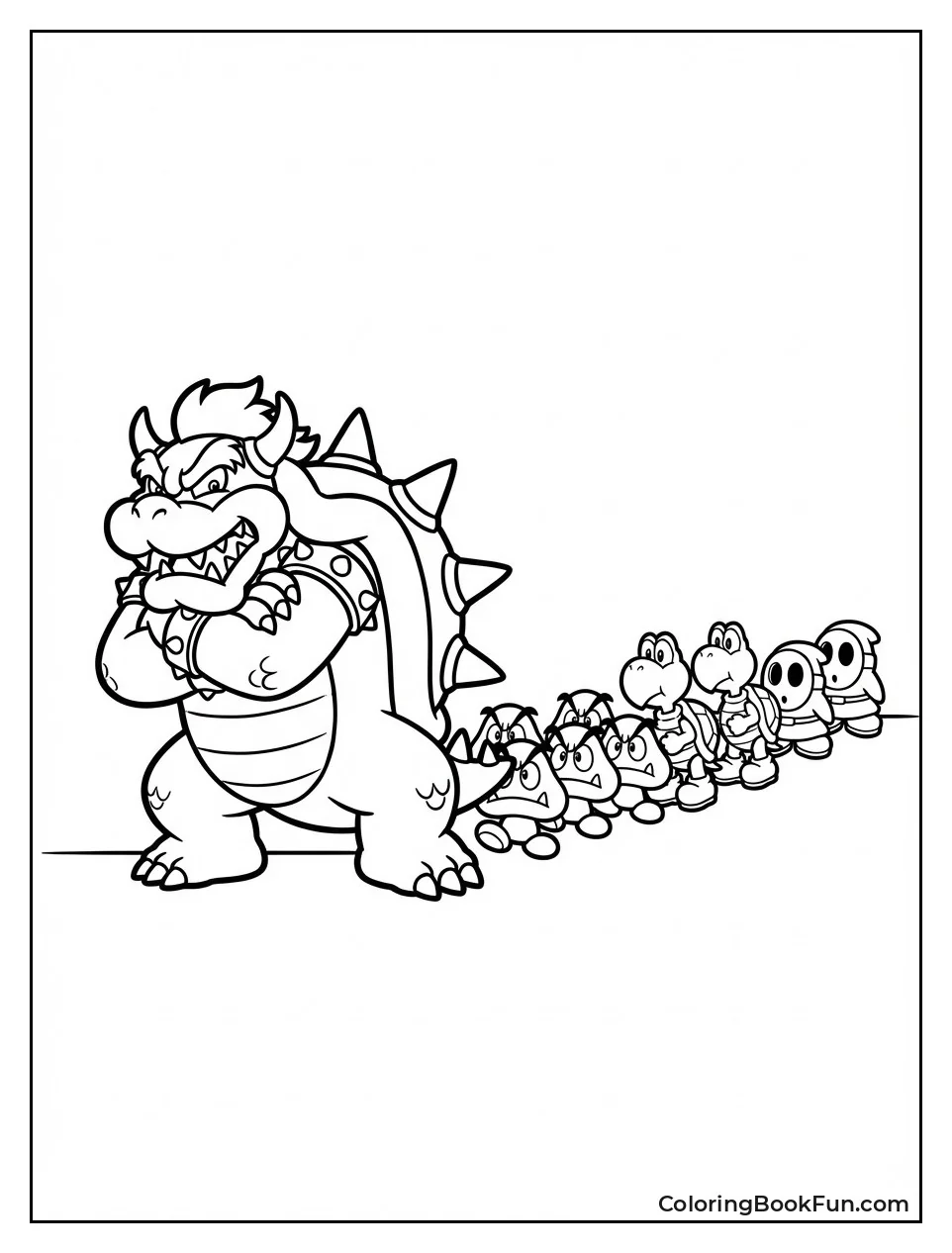 Bowser Leads Minion Parade