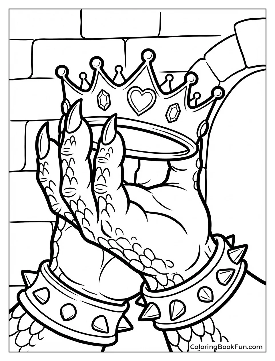 Bowser Grips Peach's Crown