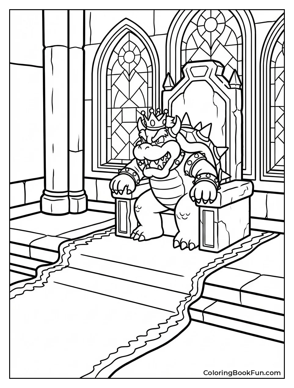 Inside Bowser's Throne Room