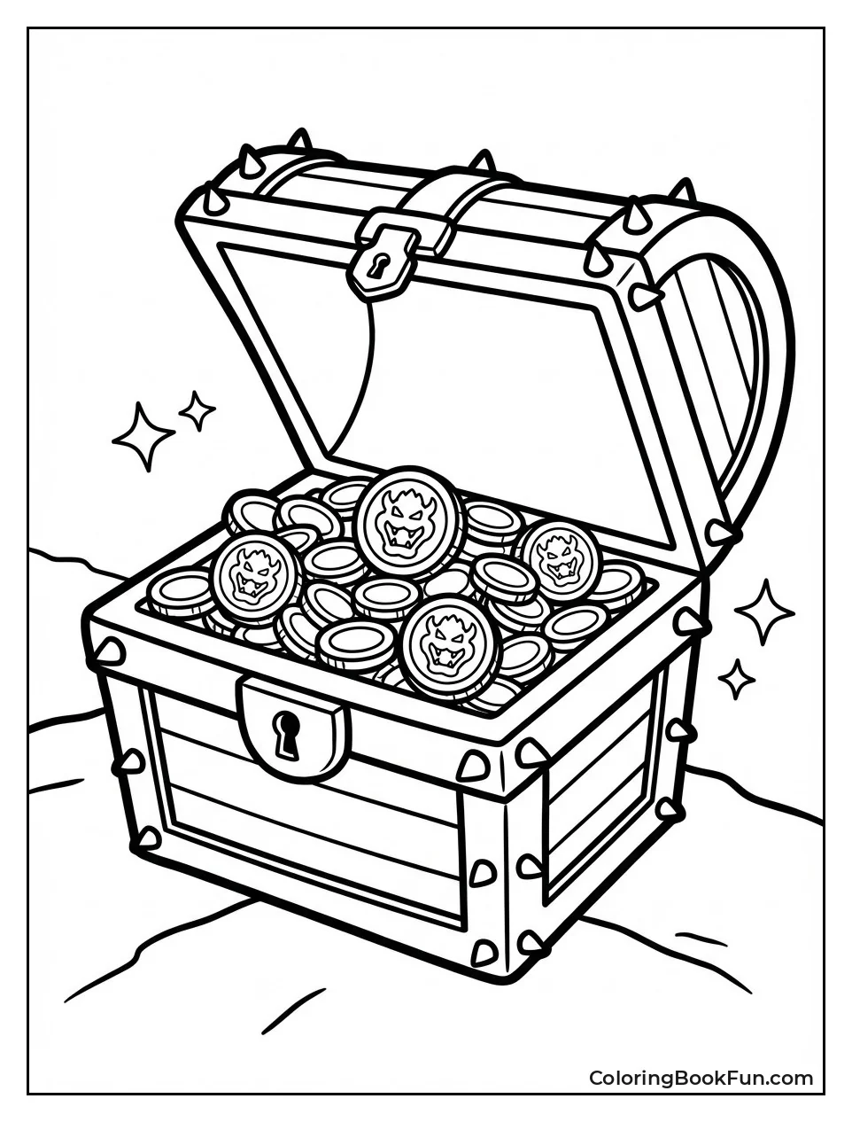 Treasure Chest Spills Gold