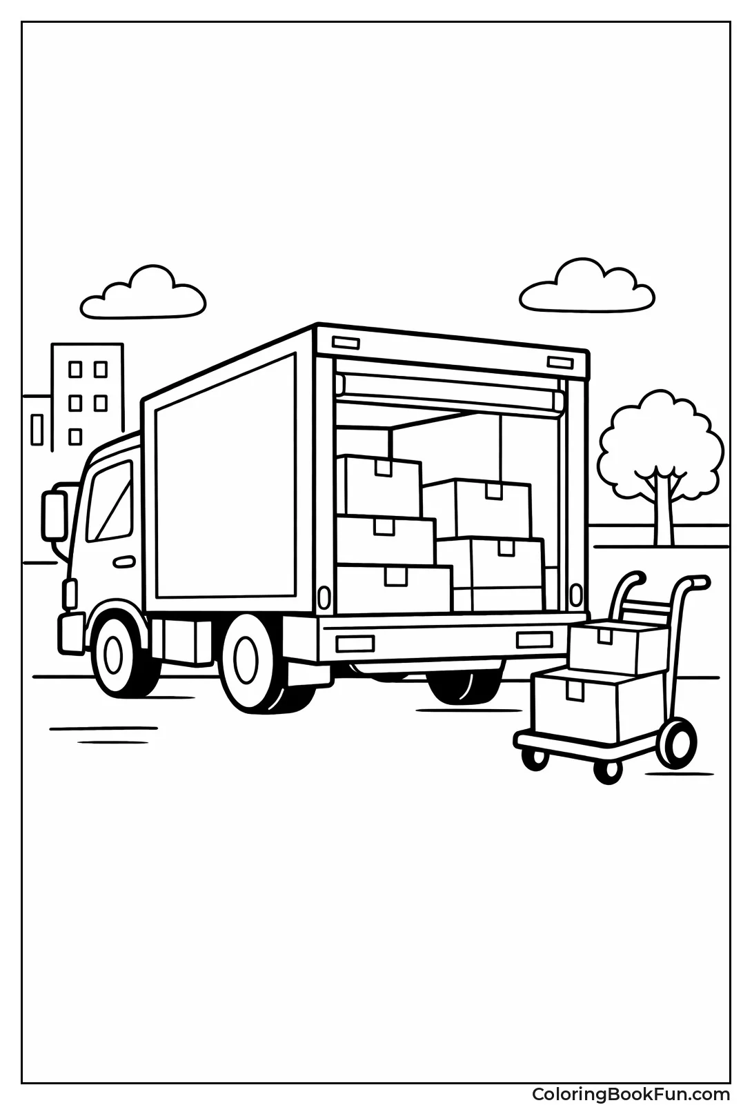 Box Truck Delivers Boxes