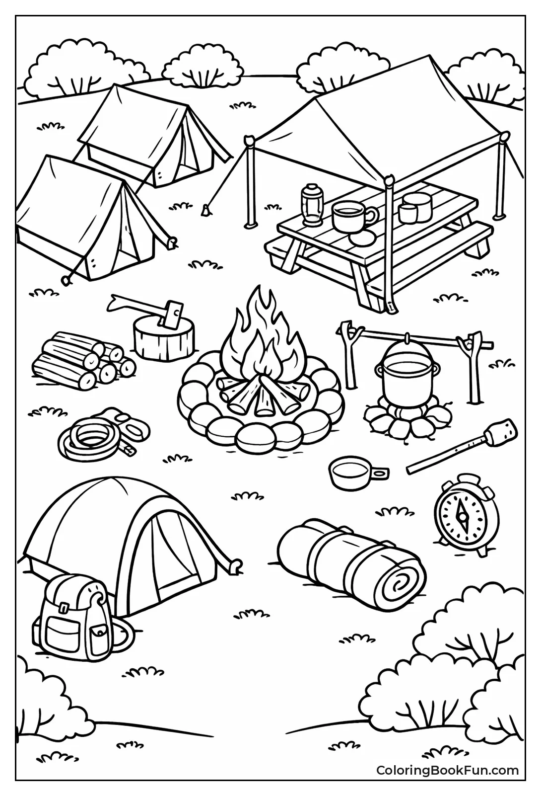 Camp View from Bird's Eye