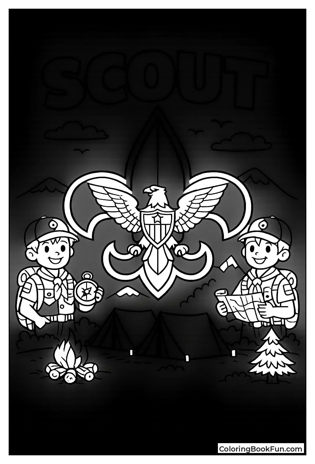 Classic Fleur-de-lis Scout Badge