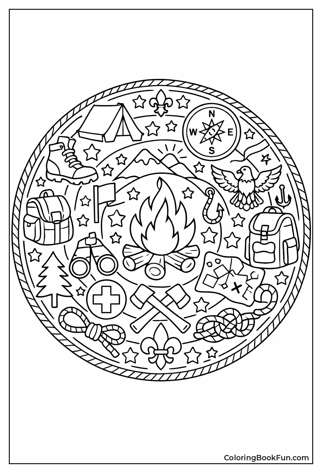 Merit Badge Mandala