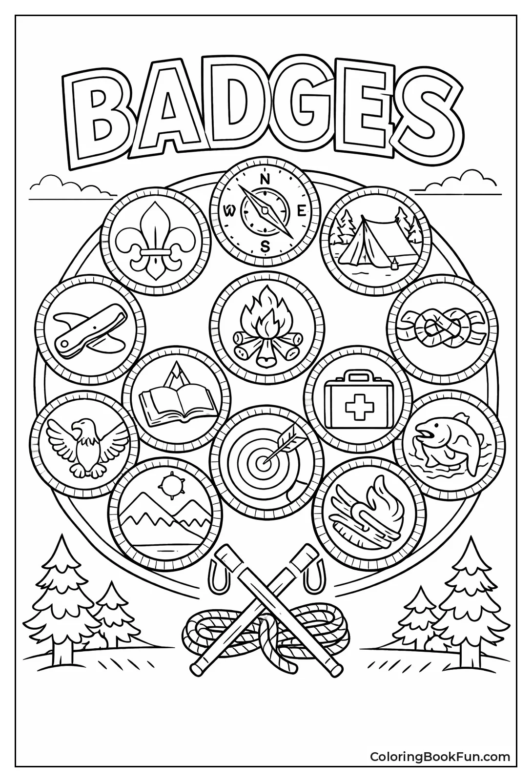 Merit Badges Circle Collection