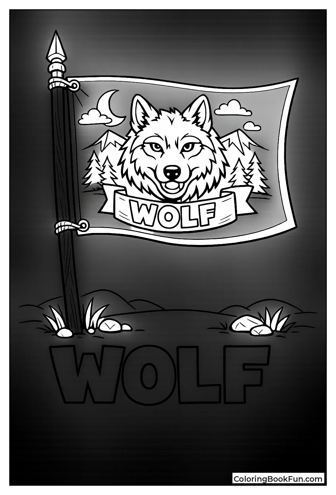 Patrol Flag Draws Fierce Wolf