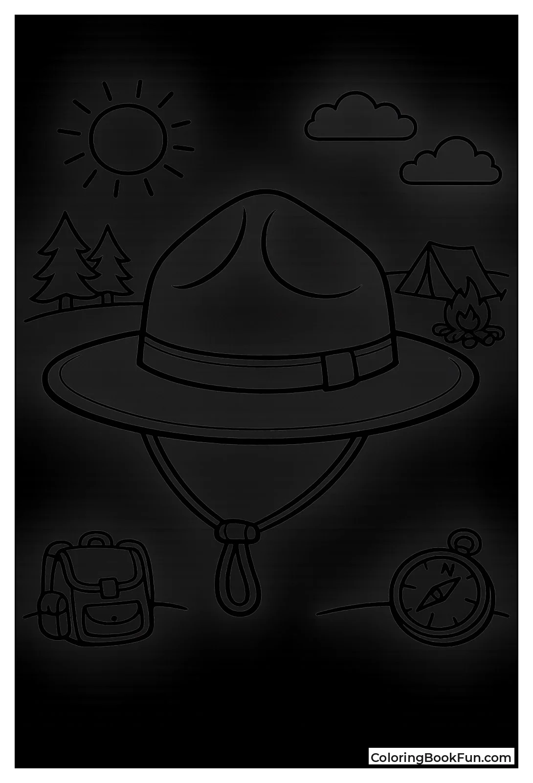 Simple Scout Hat with Strap