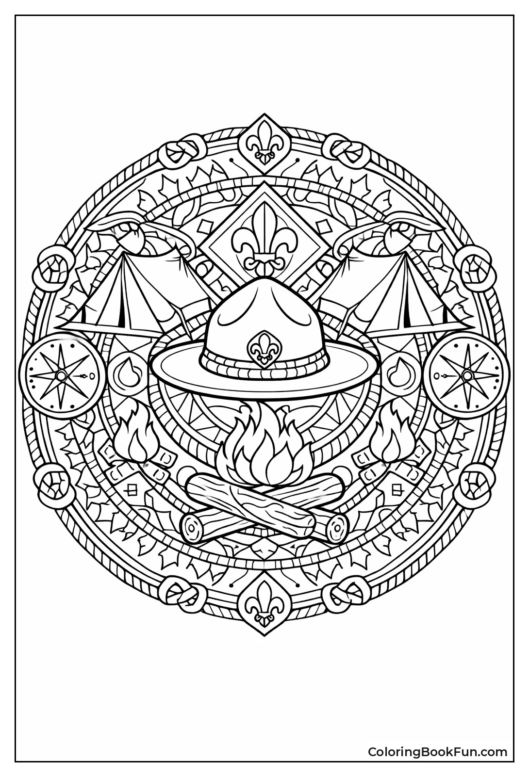 Mandala Mixes Scout Hat Tent