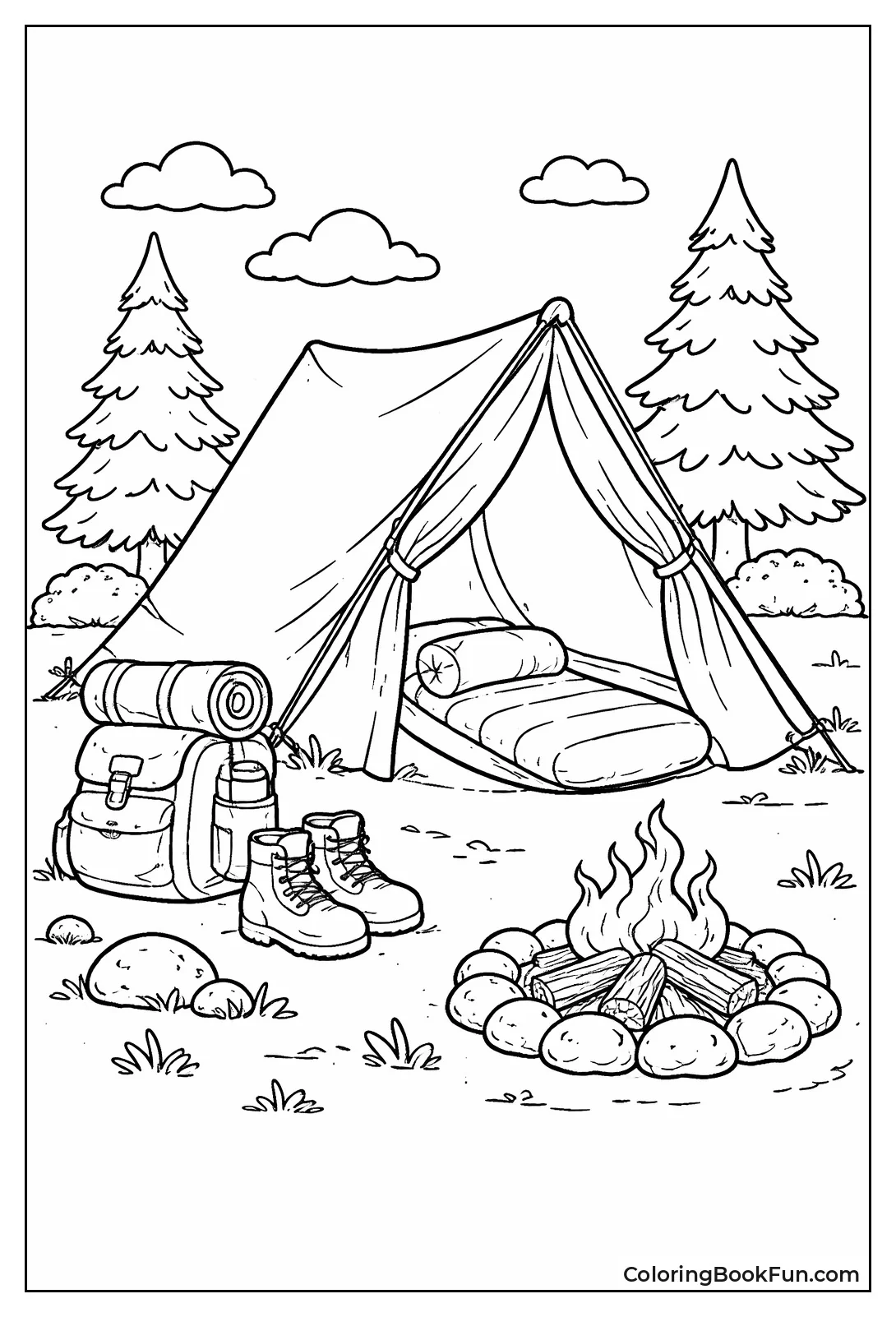 Pup Tent Holds Sleeping Bag