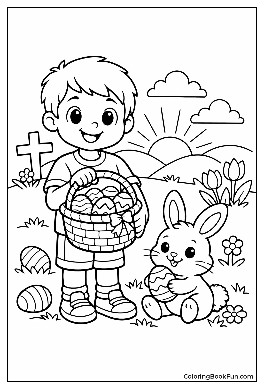 Boy with Egg Basket