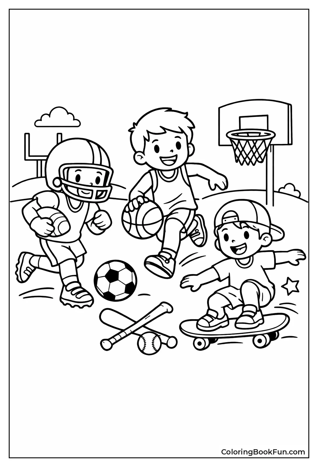 Boys Tackle Football Adventure