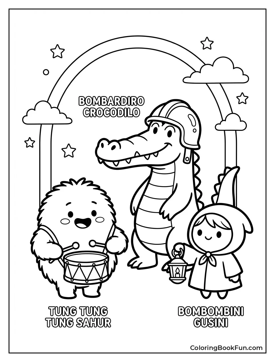 Bombardiro Hangs with Goose Friends