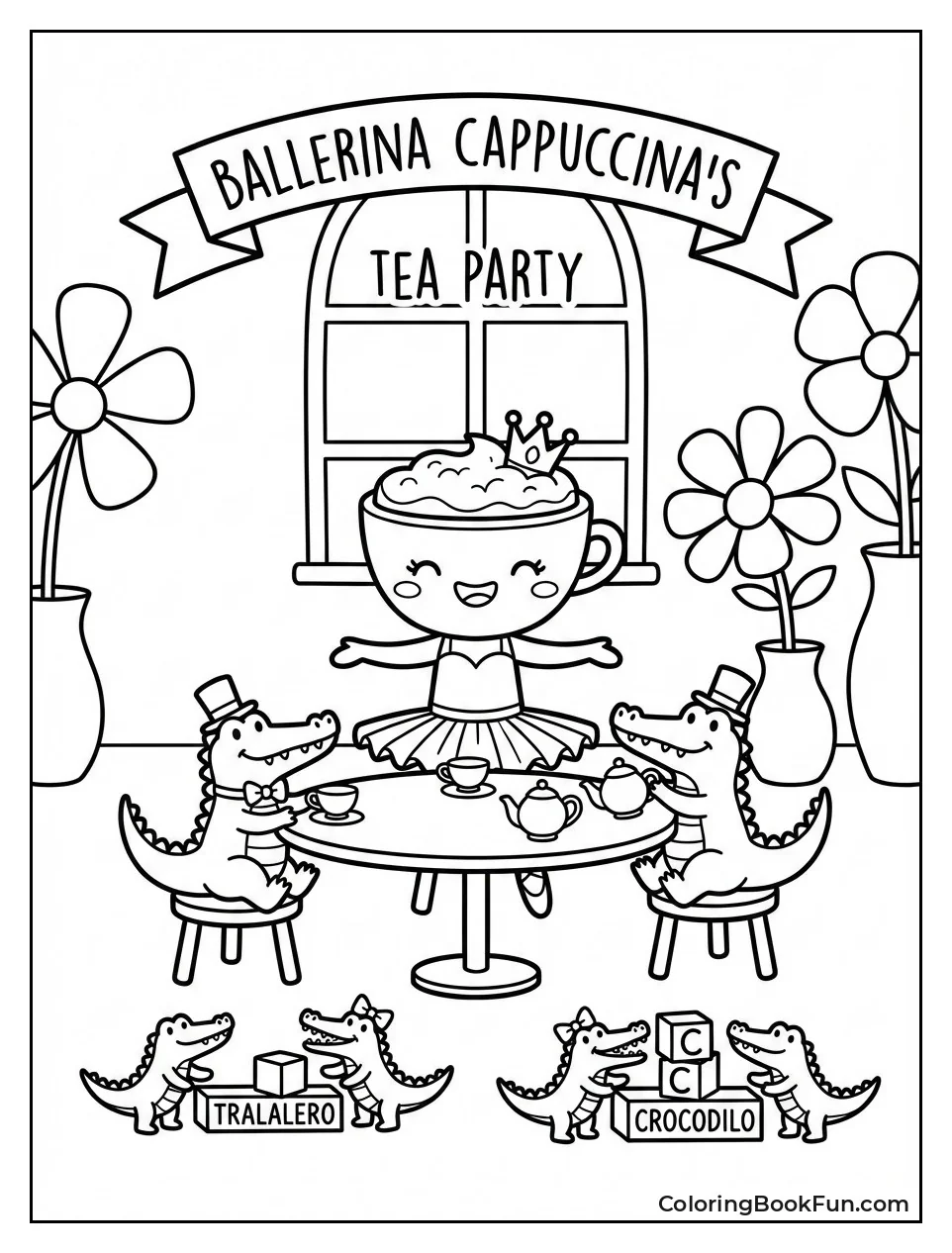 Cappuccina Hosts Crocodile Tea Party