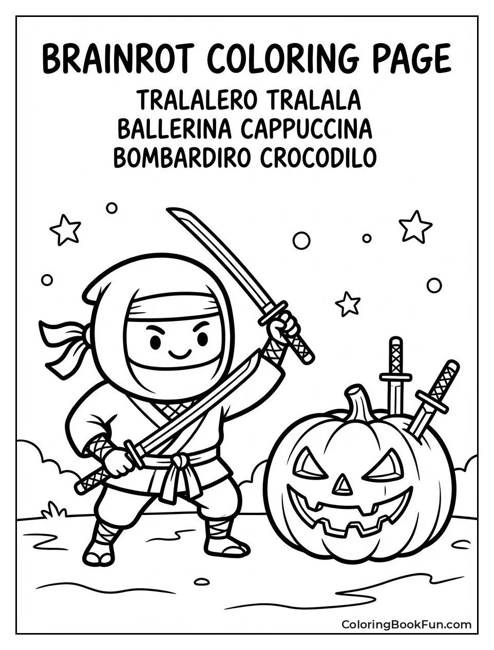 Ninja Coffee Guards Halloween Pumpkin