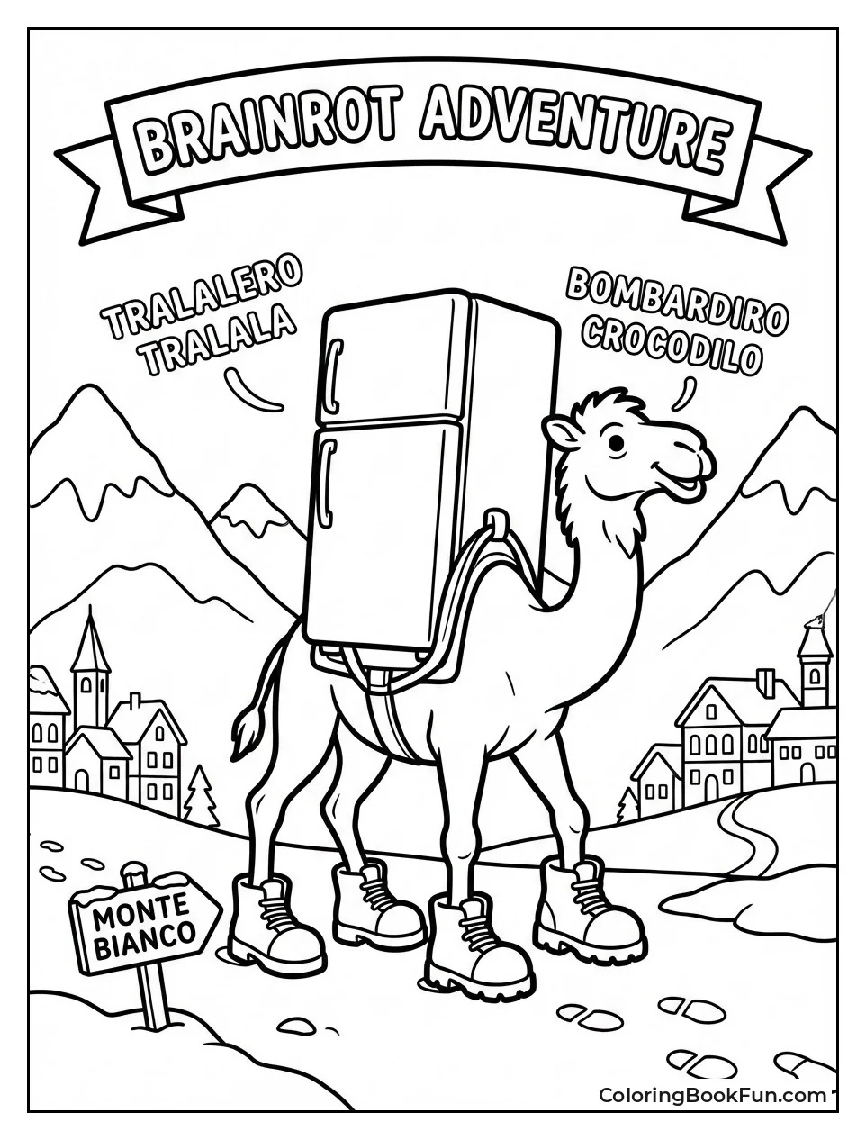 Fridge Camel Treks Snowy Peaks