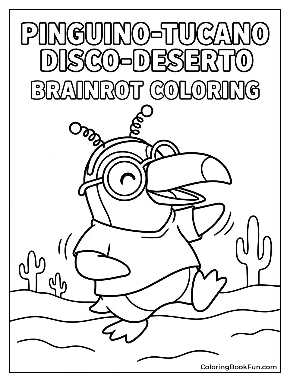 Penguin Bird Dances Wild Desert