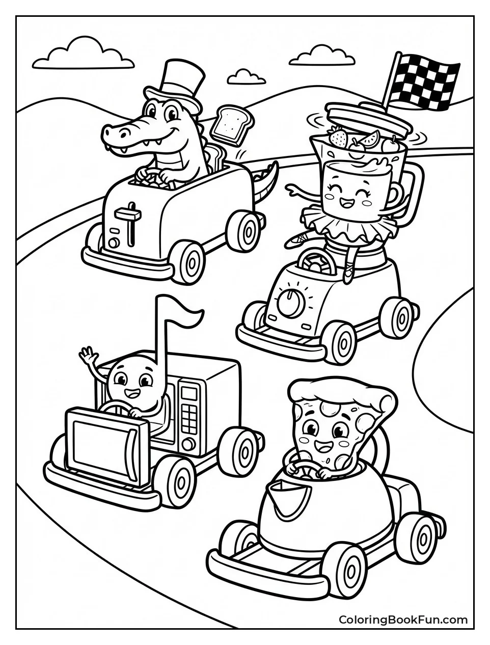 Brainrot Karts Race like Toasters