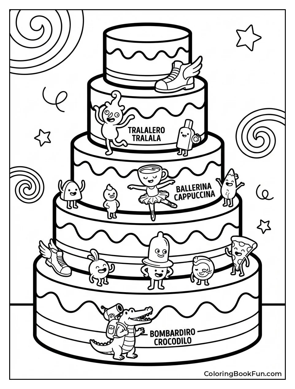 Giant Cake Tops with Characters