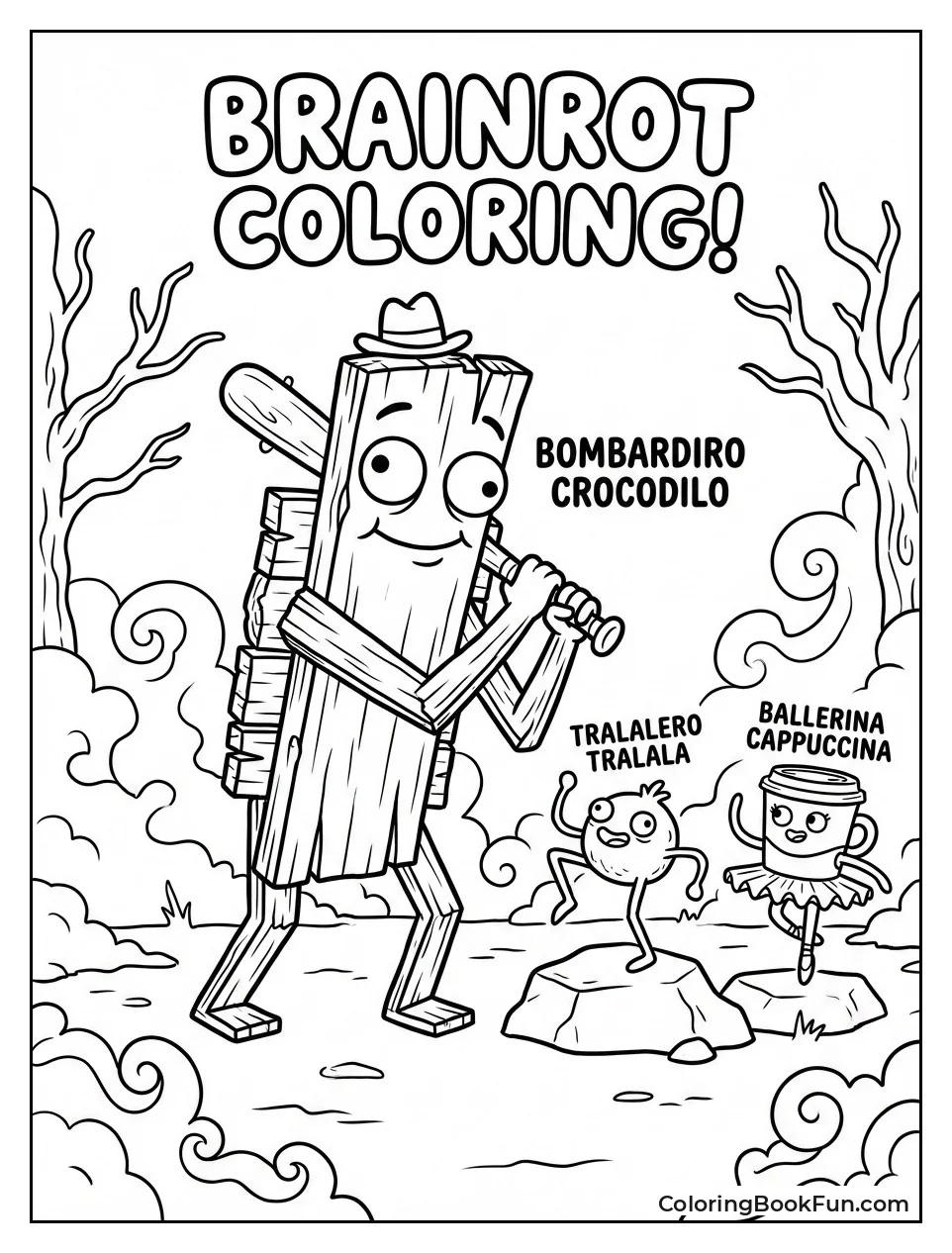 Tung Tung Swings Baseball Bat