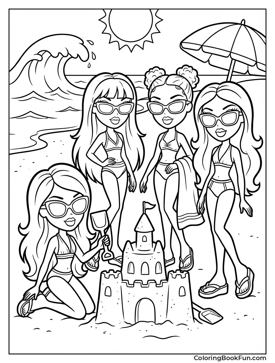 Bratz Build Beach Sandcastles