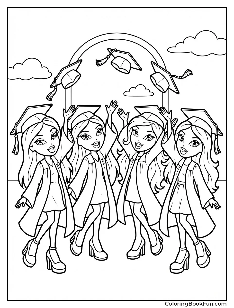 Bratz Toss Grad Caps