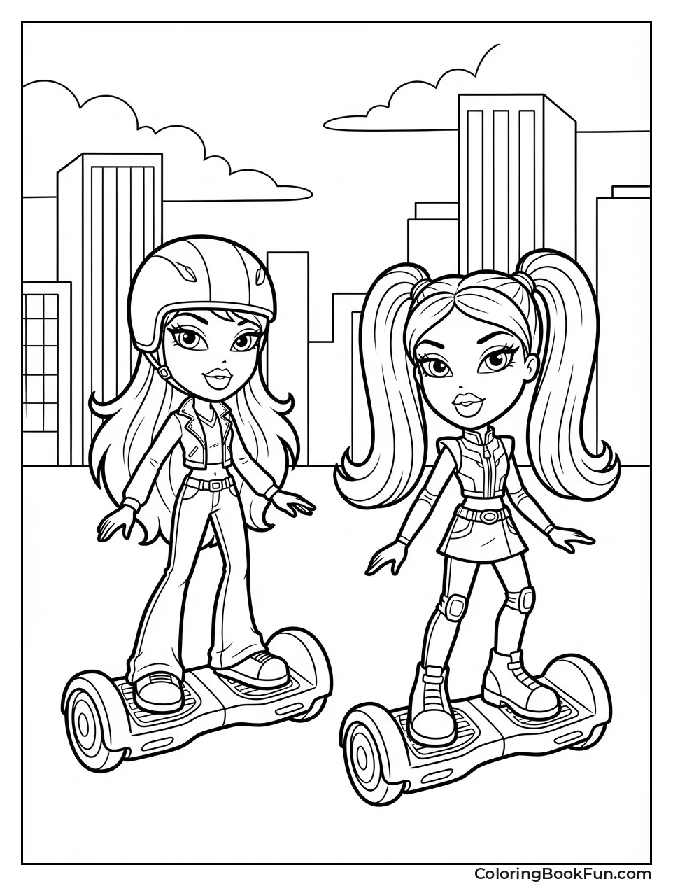 Cloe Rides Hoverboard